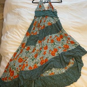 Free people halter maxi dress NWT.